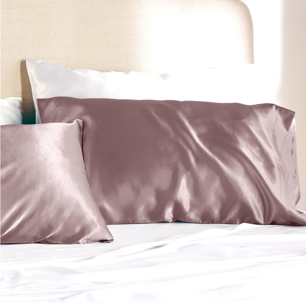 Vegan Silk Pillow Cases | Dusty Rose - Picture 3 of 5